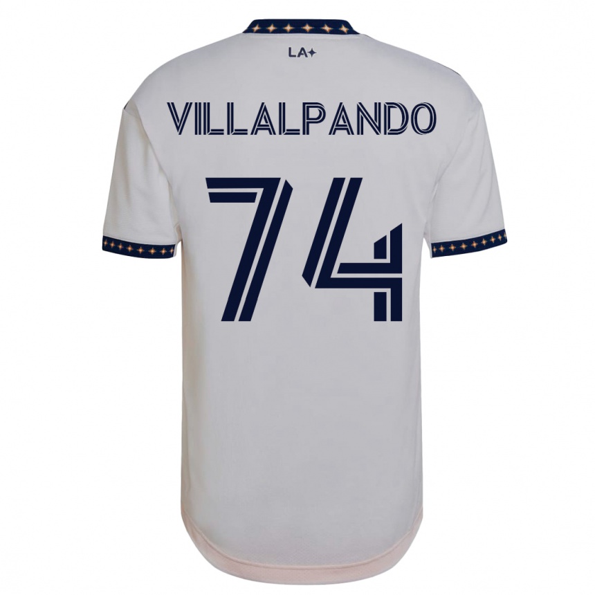Women Football Sergio Villalpando #74 White Home Jersey 2023/24 T-Shirt