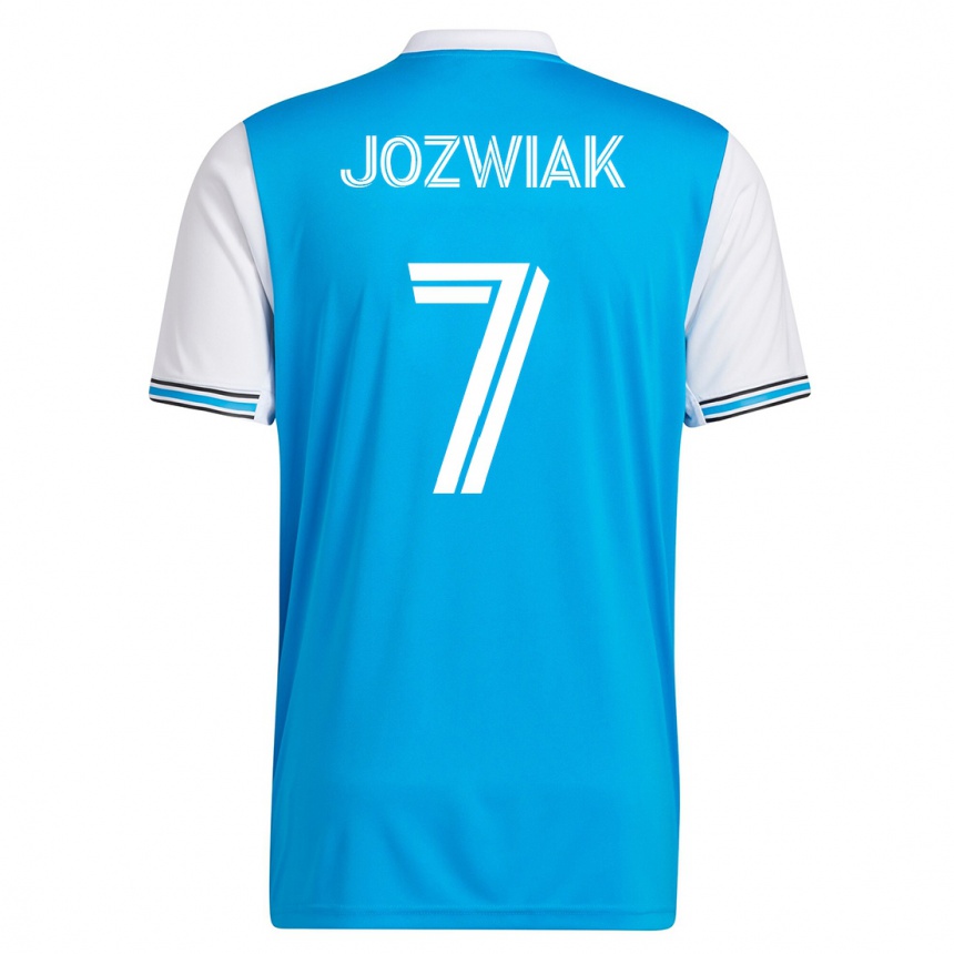 Women Football Kamil Józwiak #7 Blue Home Jersey 2023/24 T-Shirt