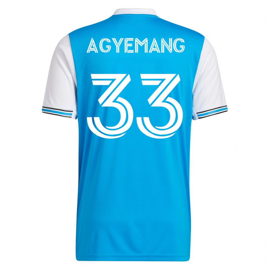 Women Football Patrick Agyemang #33 Blue Home Jersey 2023/24 T-Shirt