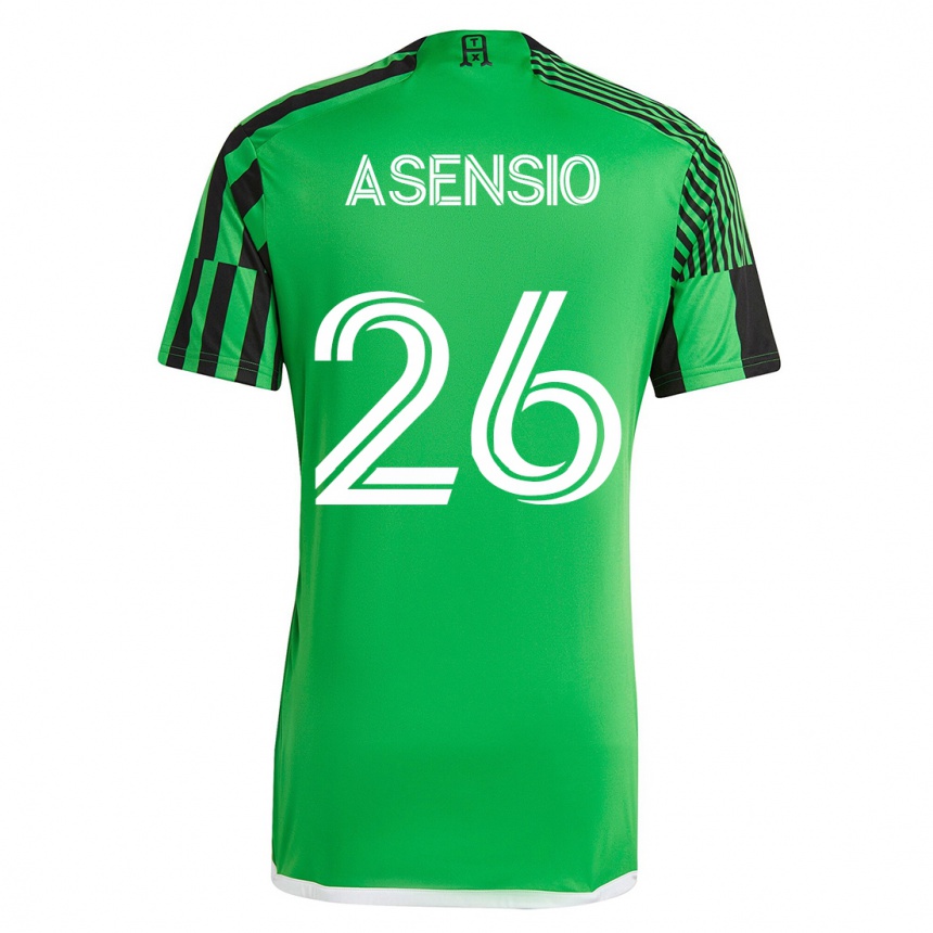 Women Football Charlie Asensio #26 Green Black Home Jersey 2023/24 T-Shirt