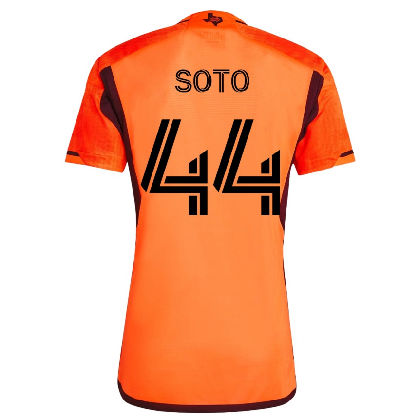 Women Football Ezekiel Soto #44 Orange Home Jersey 2023/24 T-Shirt