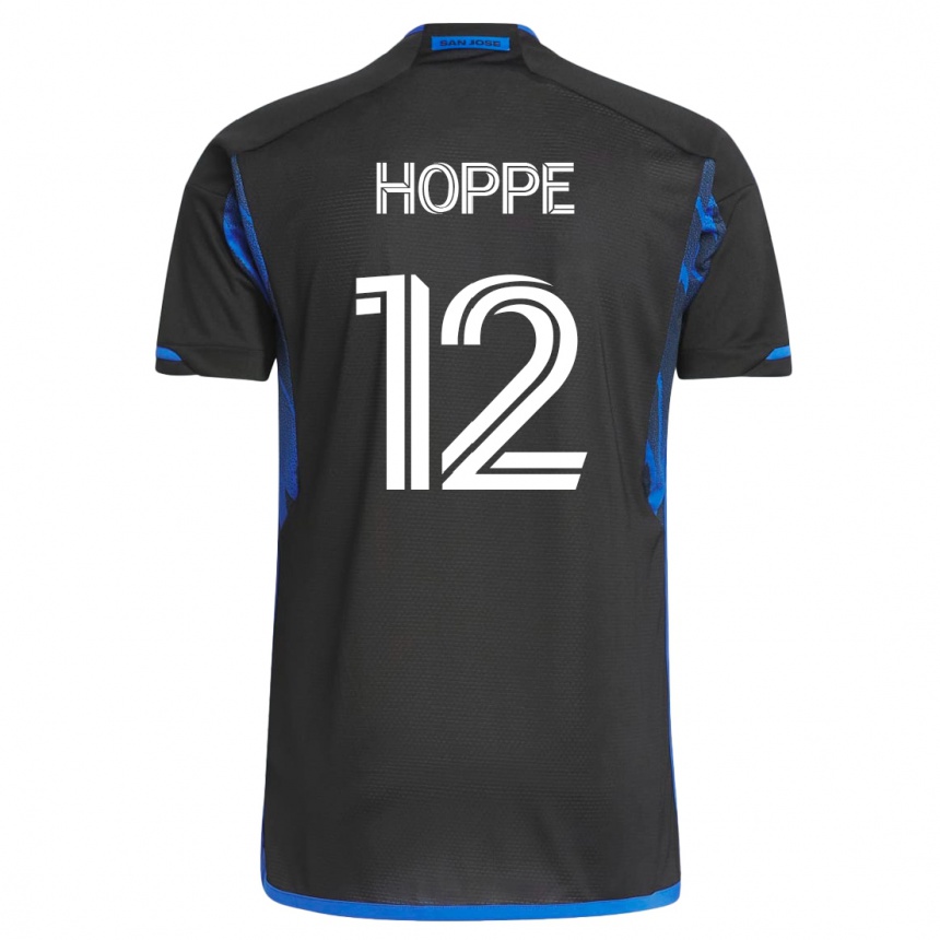 Women Football Matthew Hoppe #12 Blue Black Home Jersey 2023/24 T-Shirt