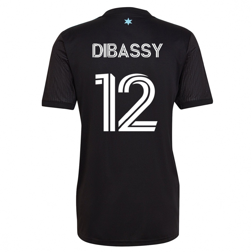 Women Football Bakaye Dibassy #12 Black Home Jersey 2023/24 T-Shirt