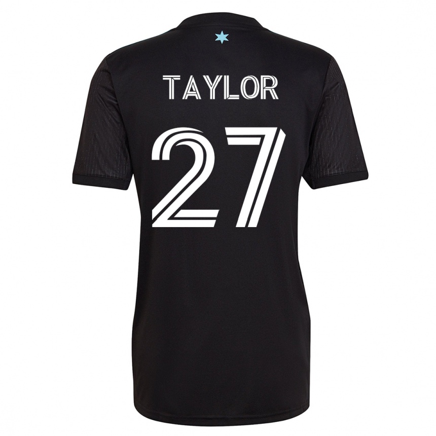 Women Football D.j. Taylor #27 Black Home Jersey 2023/24 T-Shirt