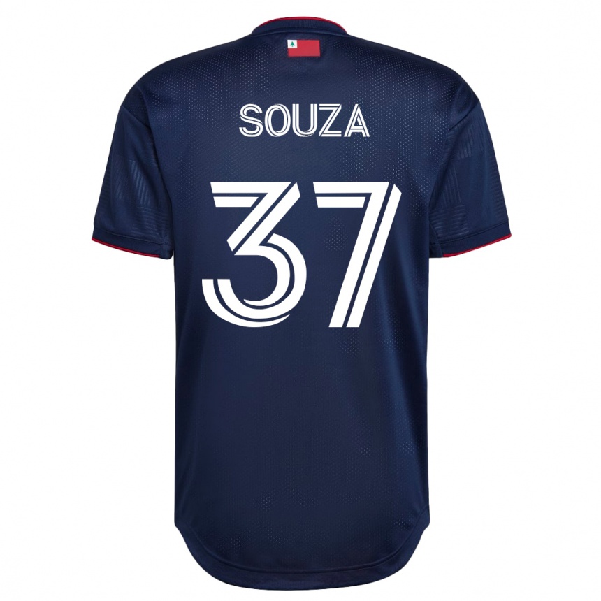 Women Football Victor Souza #37 Navy Home Jersey 2023/24 T-Shirt