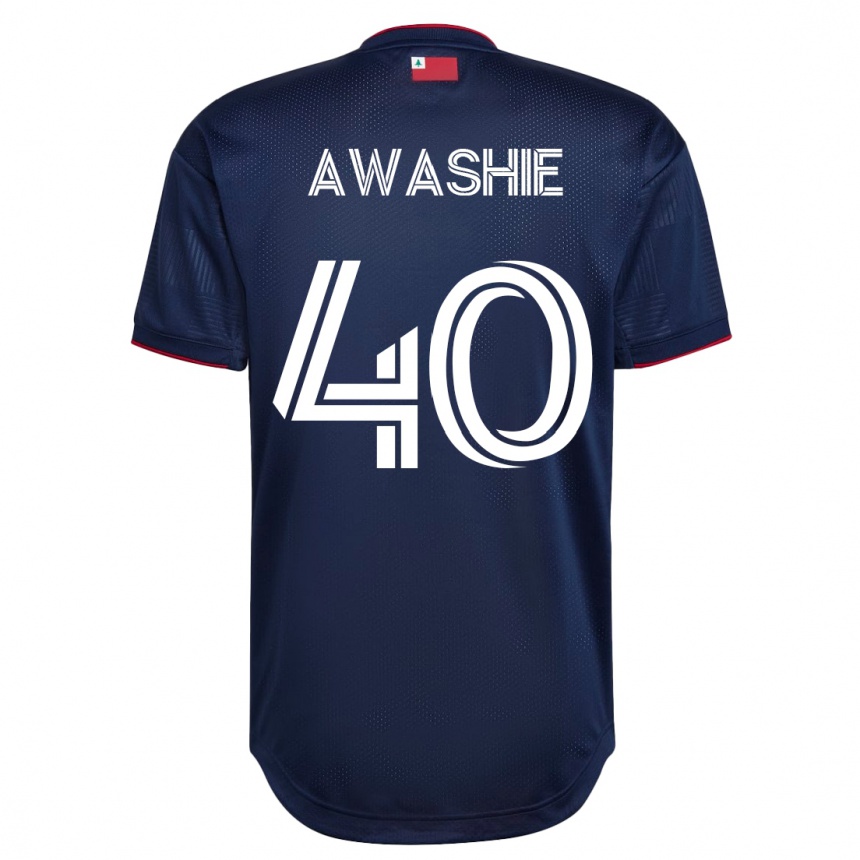 Women Football Ben Awashie #40 Navy Home Jersey 2023/24 T-Shirt
