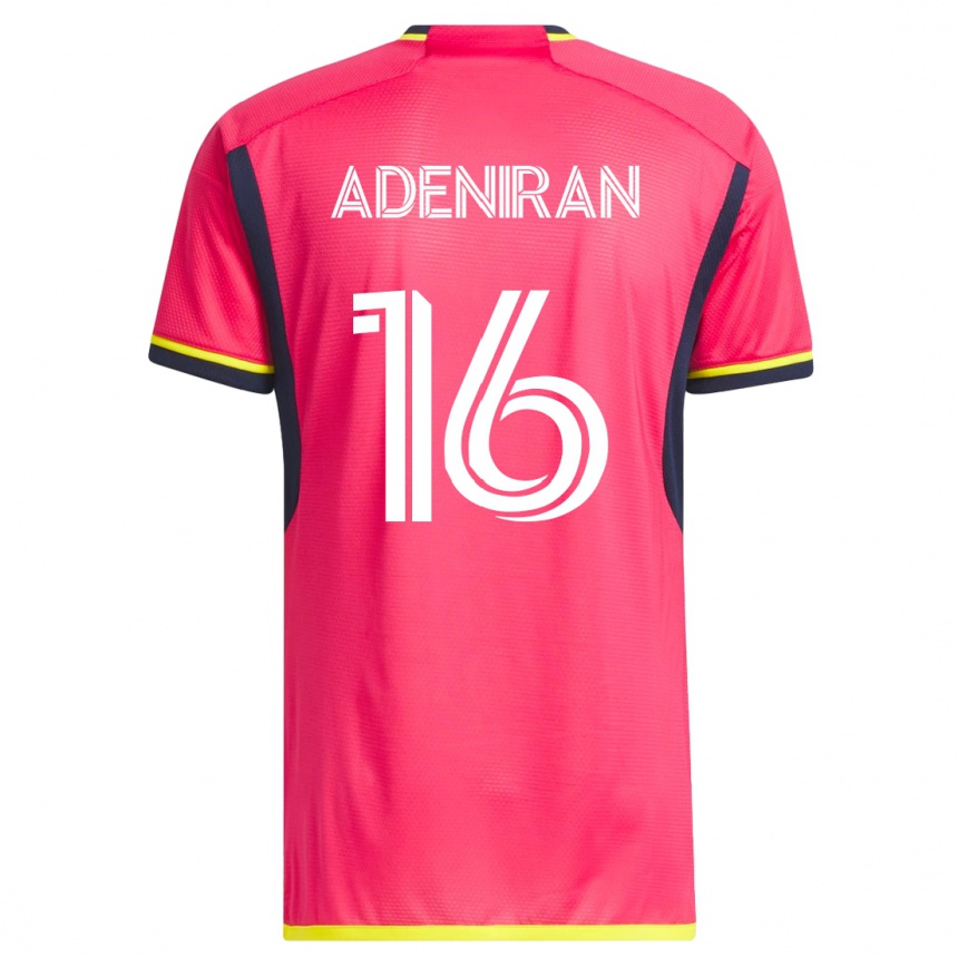 Women Football Samuel Adeniran #16 Pink Home Jersey 2023/24 T-Shirt