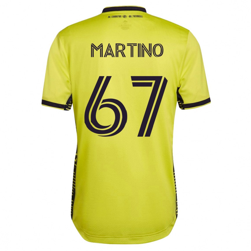 Women Football Ben Martino #67 Yellow Home Jersey 2023/24 T-Shirt
