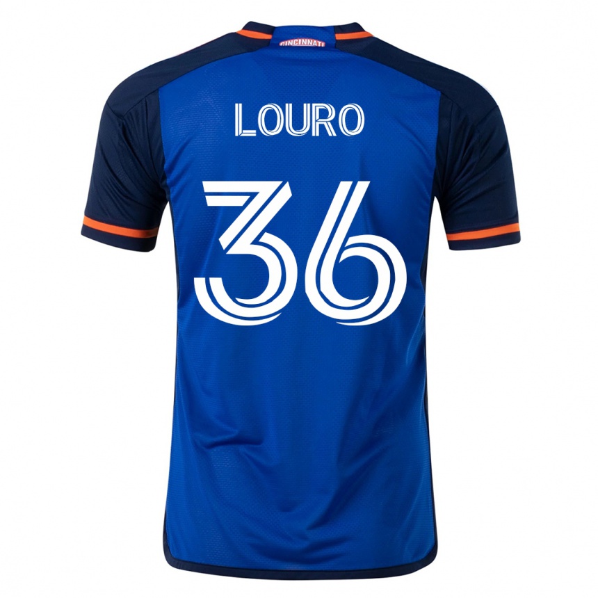 Women Football Evan Louro #36 Blue Home Jersey 2023/24 T-Shirt