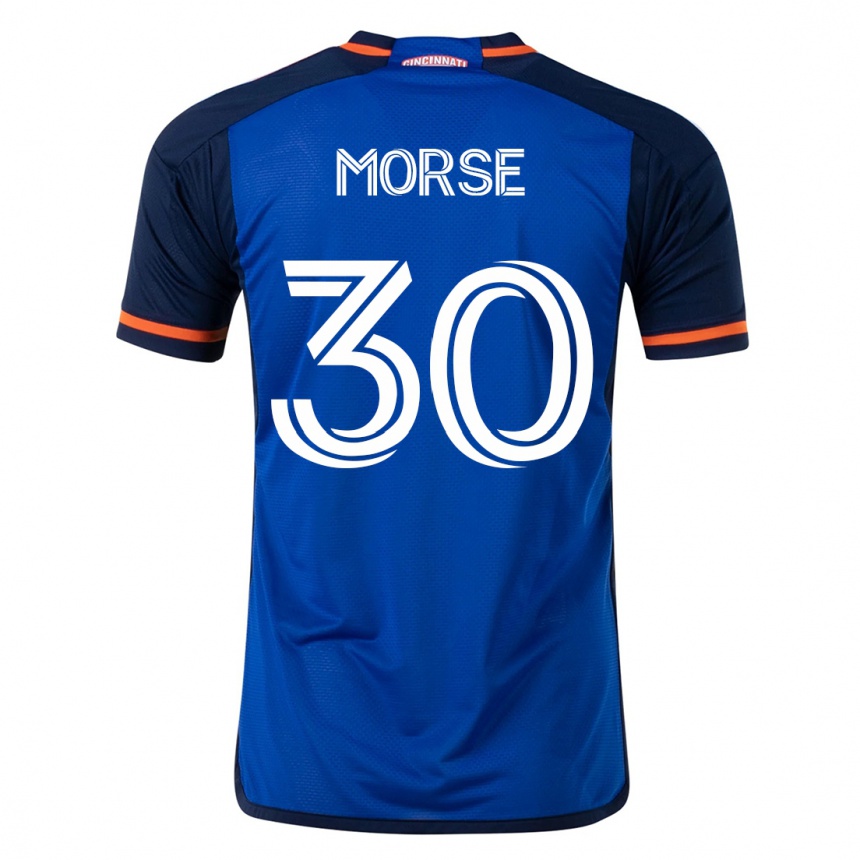 Women Football Hunter Morse #30 Blue Home Jersey 2023/24 T-Shirt