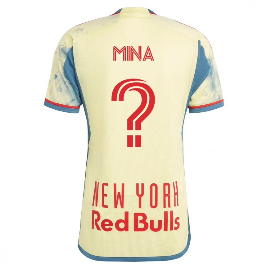 Women Football Juan Mina #0 Yellow Home Jersey 2023/24 T-Shirt