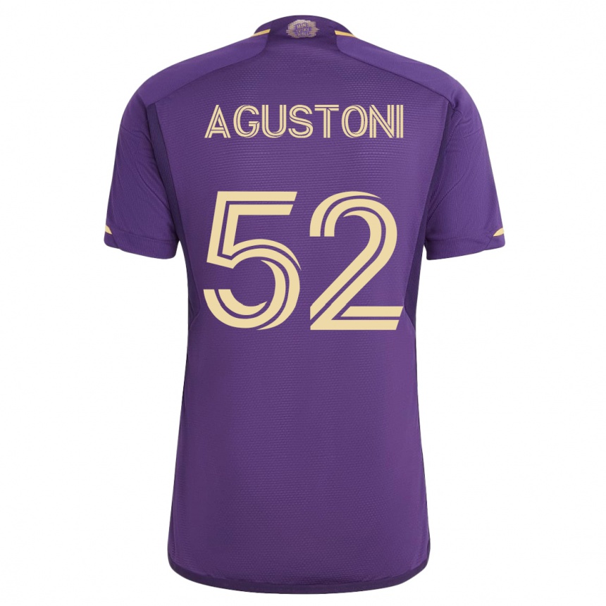Women Football Gonzalo Agustoni #52 Violet Home Jersey 2023/24 T-Shirt