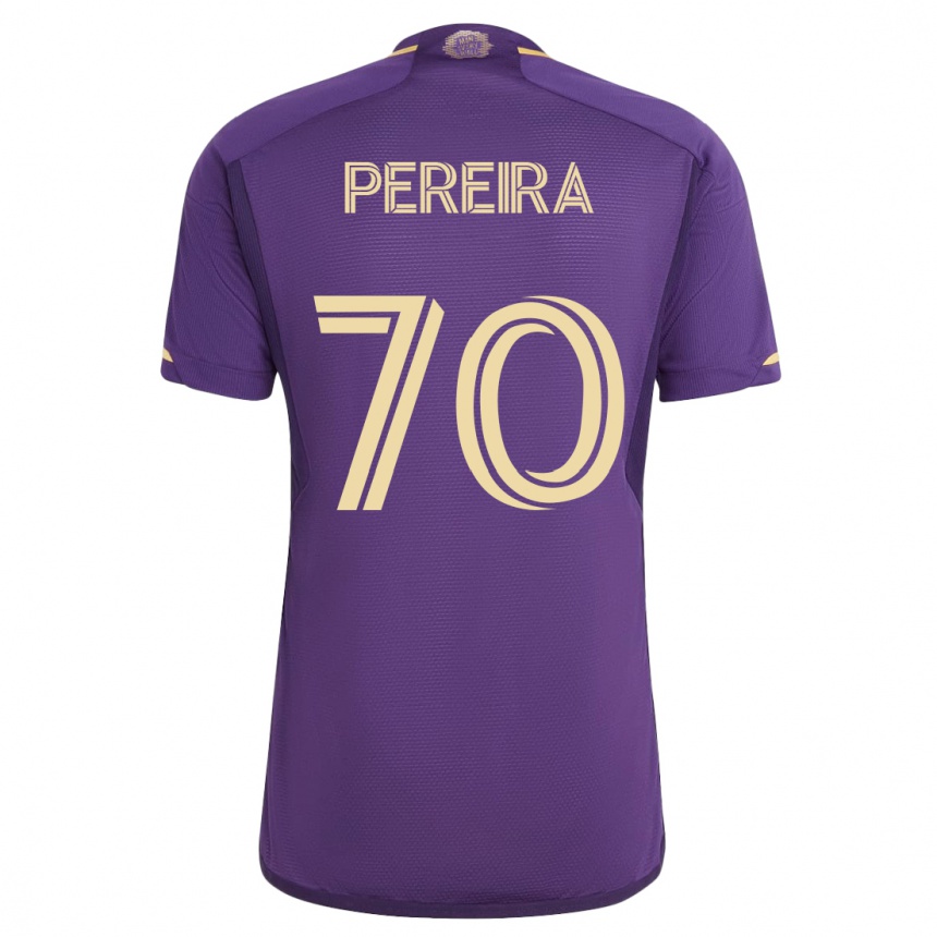 Women Football Dominic Pereira #70 Violet Home Jersey 2023/24 T-Shirt