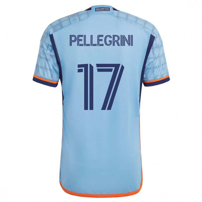 Women Football Matías Pellegrini #17 Blue Home Jersey 2023/24 T-Shirt