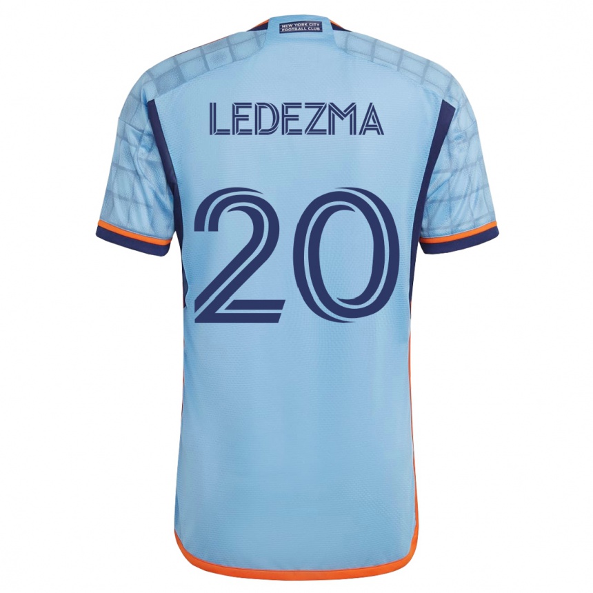 Women Football Richard Ledezma #20 Blue Home Jersey 2023/24 T-Shirt