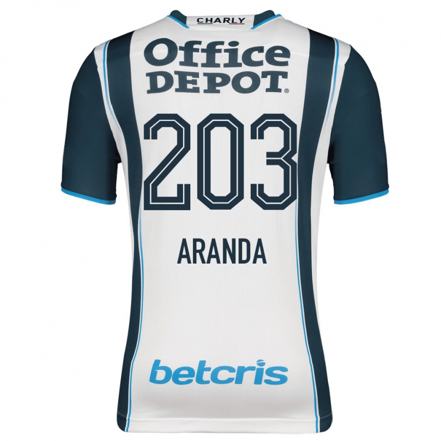 Women Football Juan Aranda #203 Navy Home Jersey 2023/24 T-Shirt
