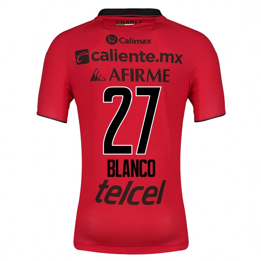 Women Football Domingo Blanco #27 Red Home Jersey 2023/24 T-Shirt