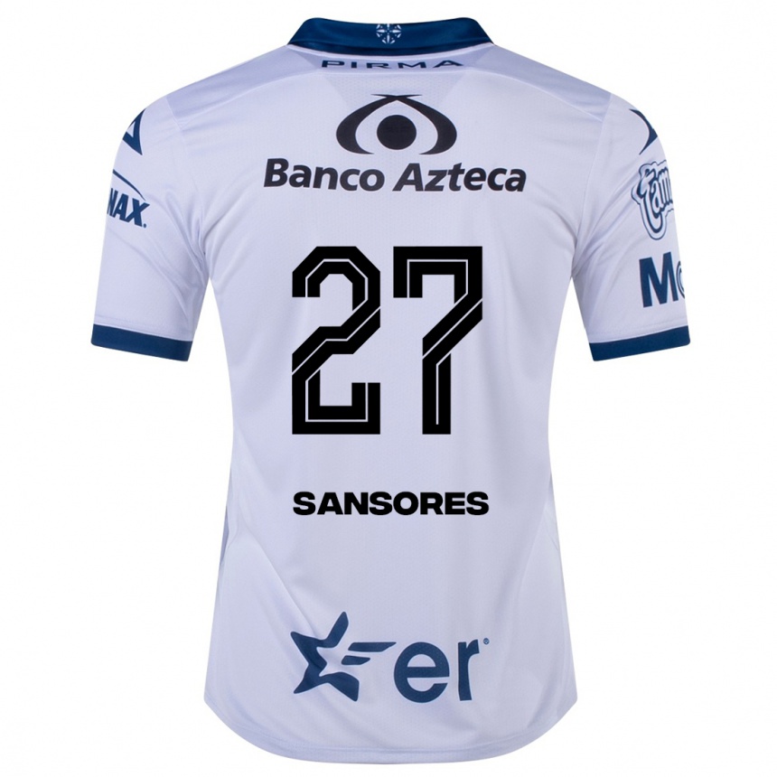 Women Football Miguel Sansores #27 White Home Jersey 2023/24 T-Shirt