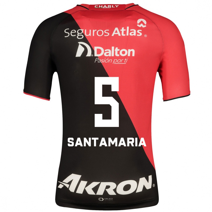 Women Football Anderson Santamaría #5 Black Home Jersey 2023/24 T-Shirt