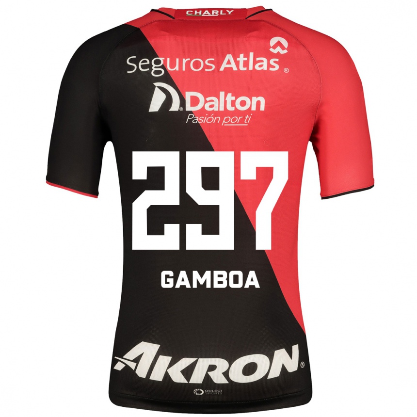 Women Football Luis Gamboa #297 Black Home Jersey 2023/24 T-Shirt