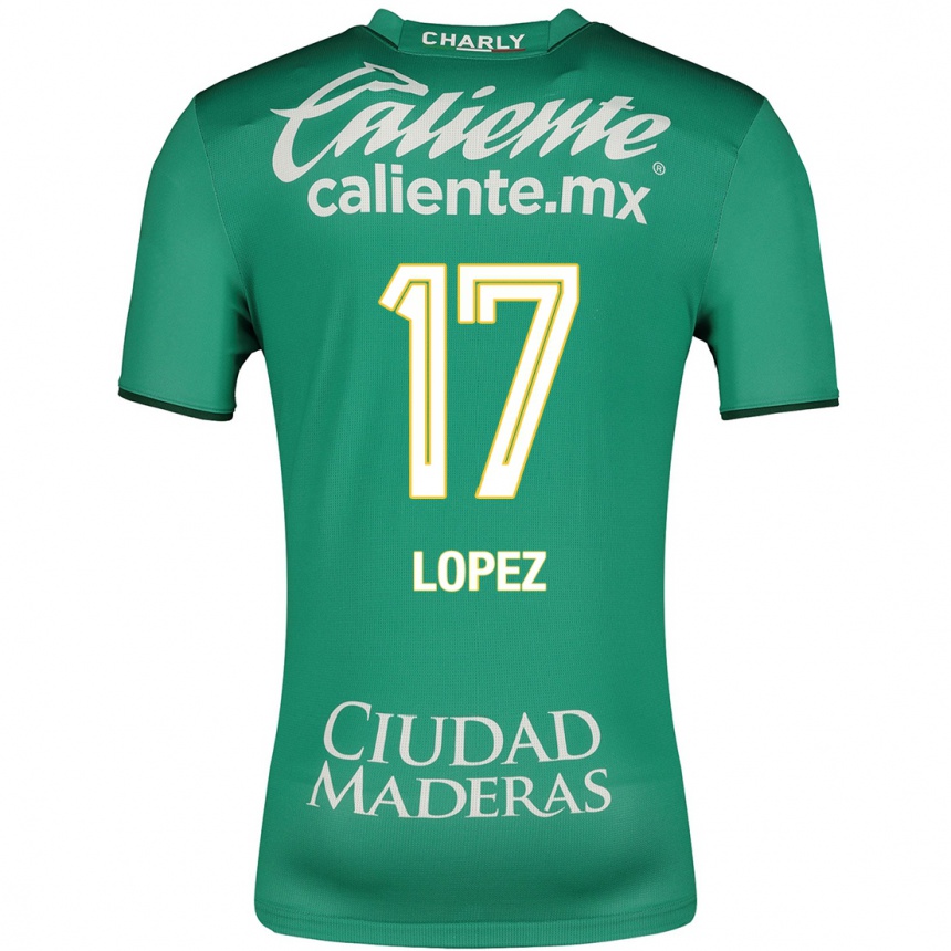 Women Football Nicolas Lopez #17 Green Home Jersey 2023/24 T-Shirt