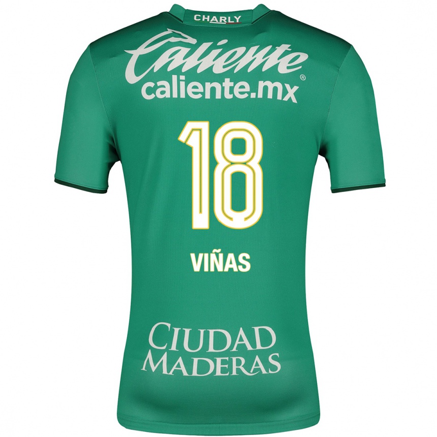 Women Football Federico Viñas #18 Green Home Jersey 2023/24 T-Shirt