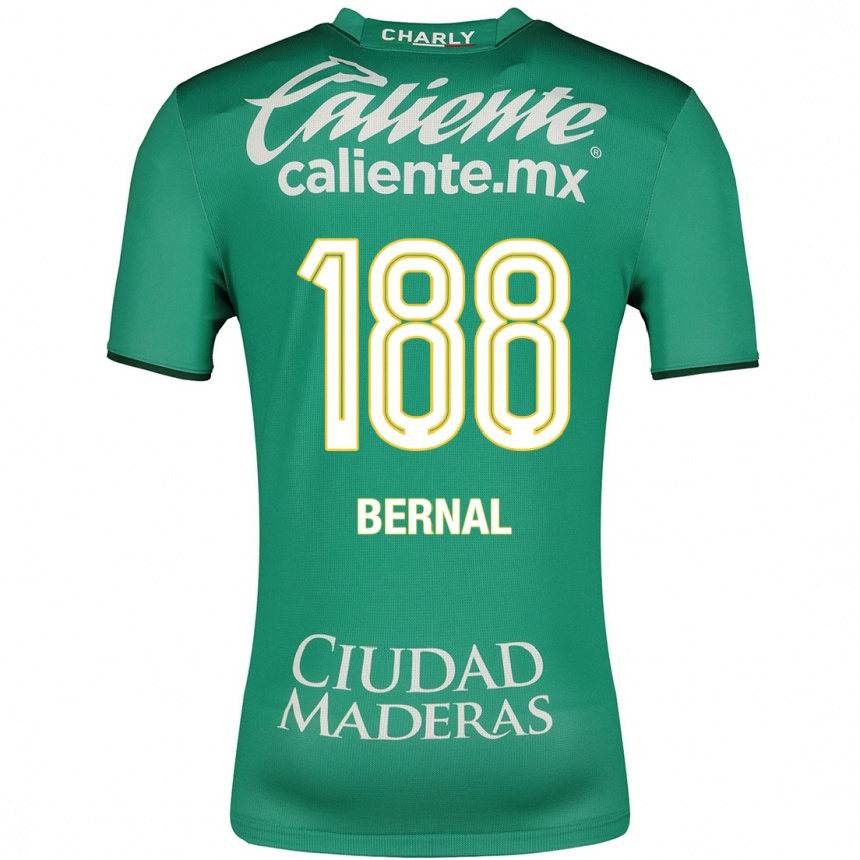 Women Football Juan Bernal #188 Green Home Jersey 2023/24 T-Shirt