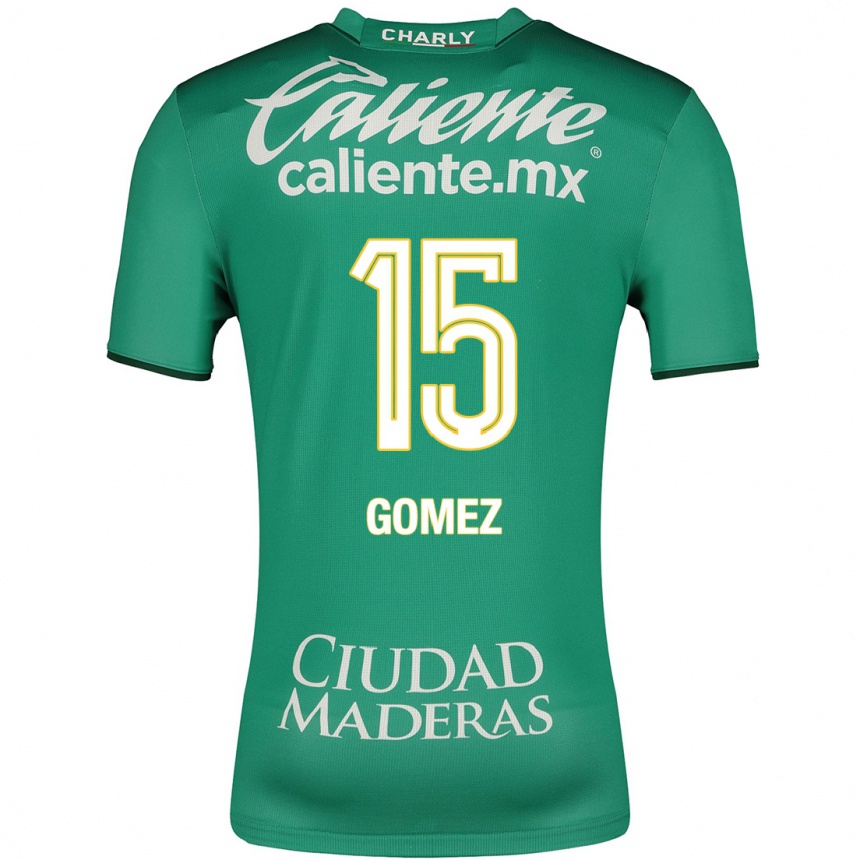 Women Football Paulina Gómez #15 Green Home Jersey 2023/24 T-Shirt