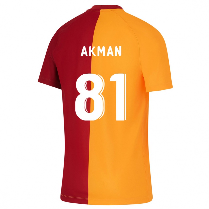 Women Football Hamza Akman #81 Orange Home Jersey 2023/24 T-Shirt