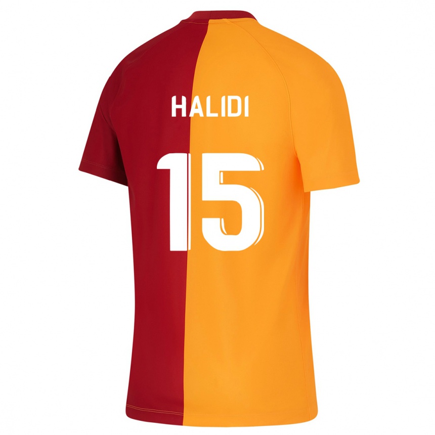 Women Football Isa Halidi #15 Orange Home Jersey 2023/24 T-Shirt