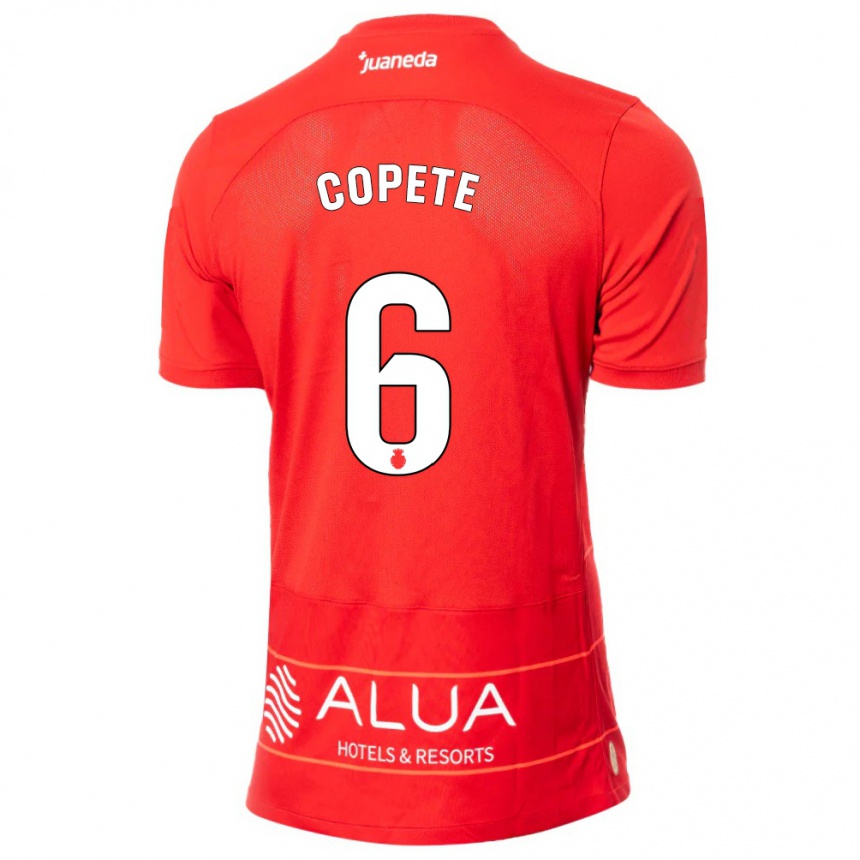 Women Football José Copete #6 Red Home Jersey 2023/24 T-Shirt