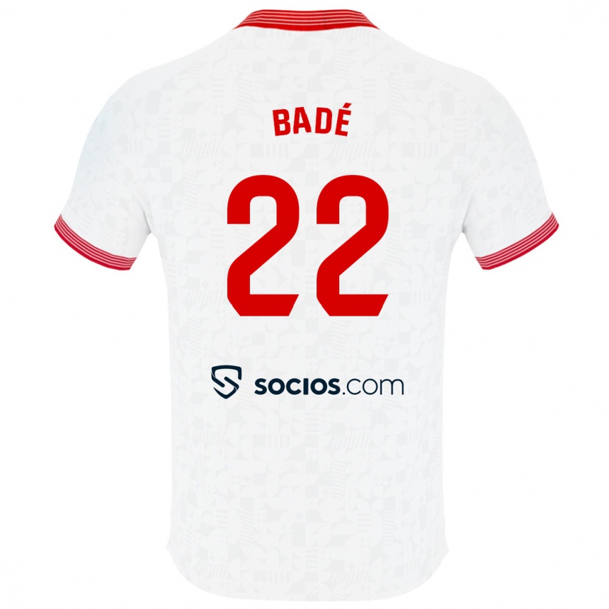 Women Football Loïc Badé #22 White Home Jersey 2023/24 T-Shirt