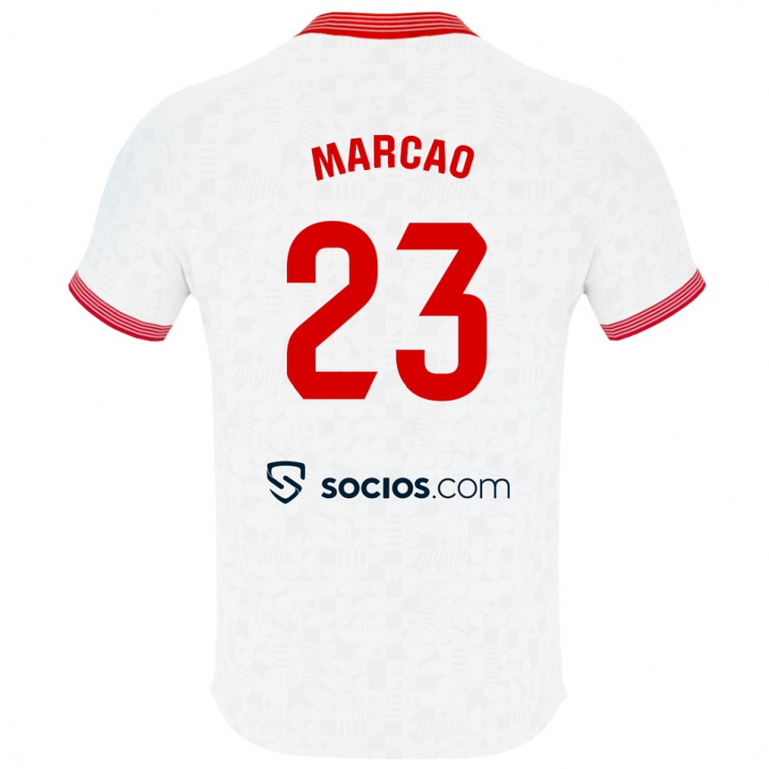 Women Football Marcão #23 White Home Jersey 2023/24 T-Shirt