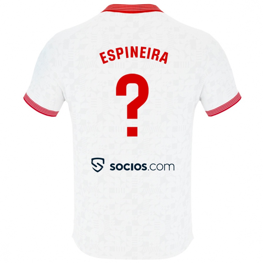 Women Football Alberto Espiñeira #0 White Home Jersey 2023/24 T-Shirt