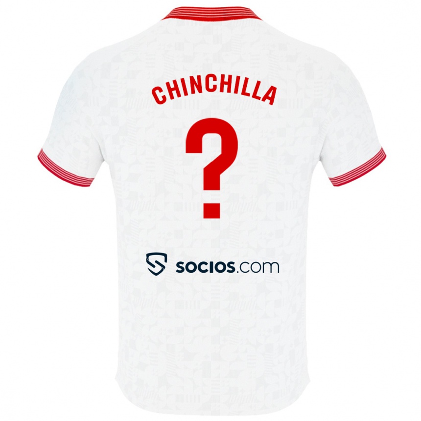 Women Football Gustavo Chinchilla #0 White Home Jersey 2023/24 T-Shirt