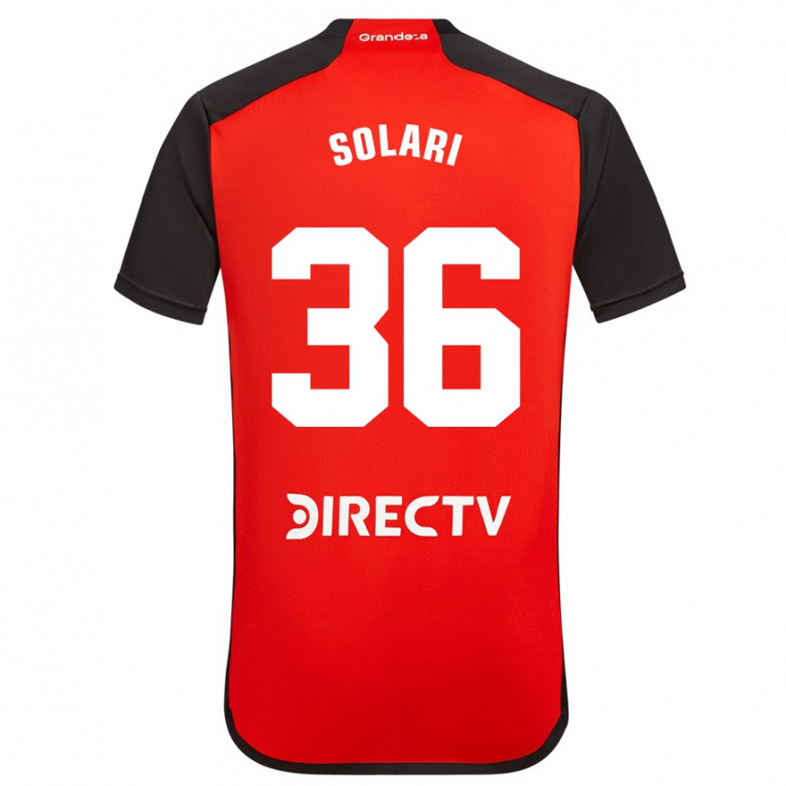 Women Football Pablo Solari #36 Red Away Jersey 2023/24 T-Shirt