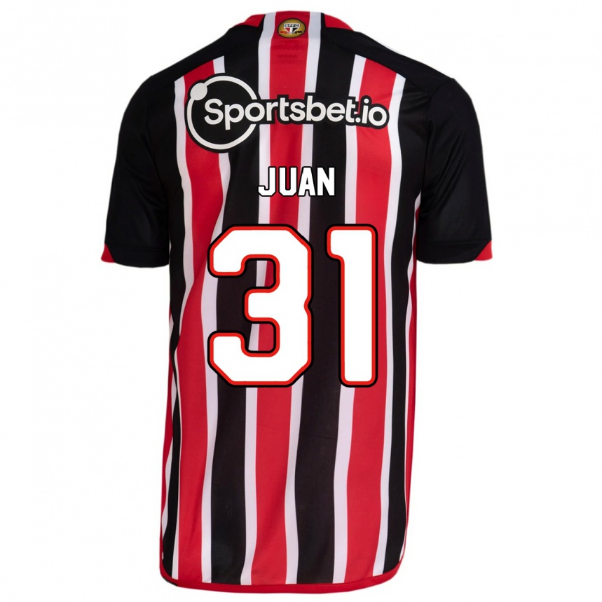 Women Football Juan #31 Blue Red Away Jersey 2023/24 T-Shirt
