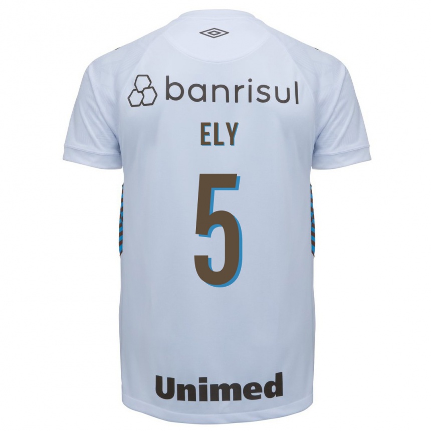 Women Football Rodrigo Ely #5 White Away Jersey 2023/24 T-Shirt