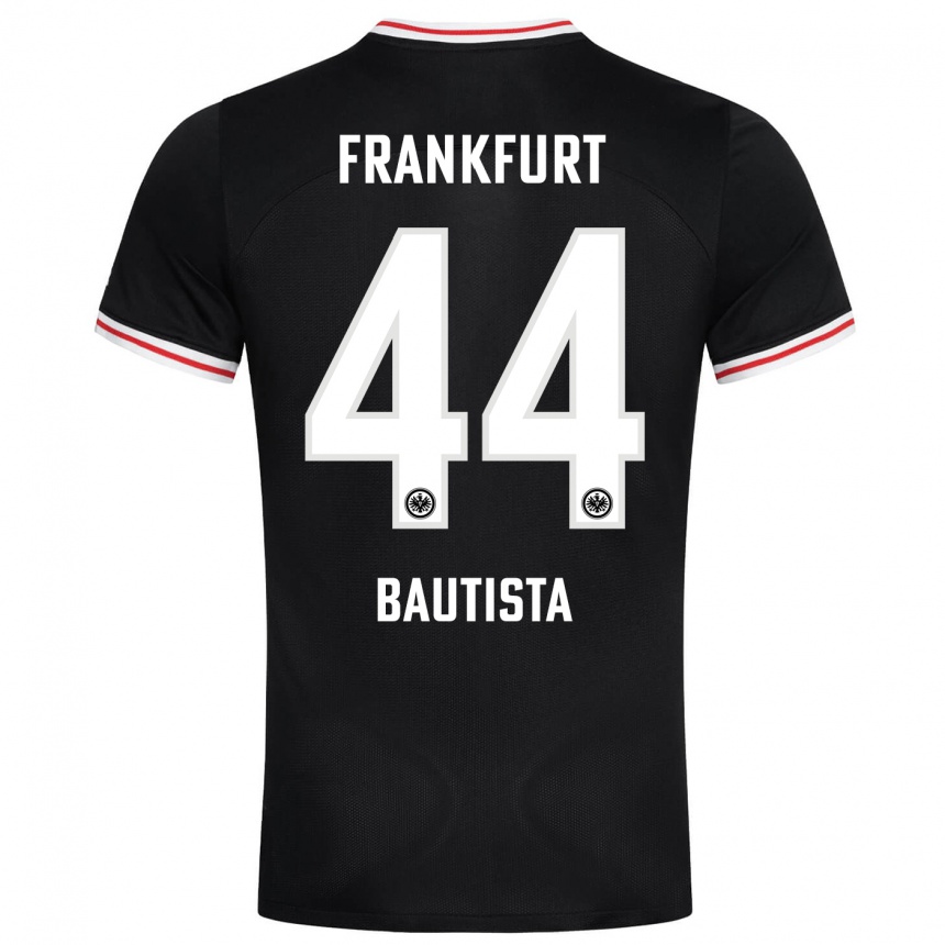 Women Football Davis Bautista #44 Black Away Jersey 2023/24 T-Shirt