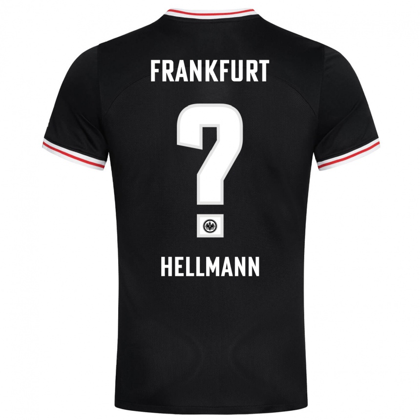 Women Football Melvin Hellmann #0 Black Away Jersey 2023/24 T-Shirt