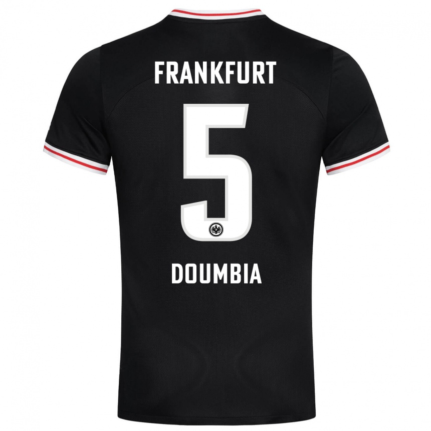 Women Football Fousseny Doumbia #5 Black Away Jersey 2023/24 T-Shirt