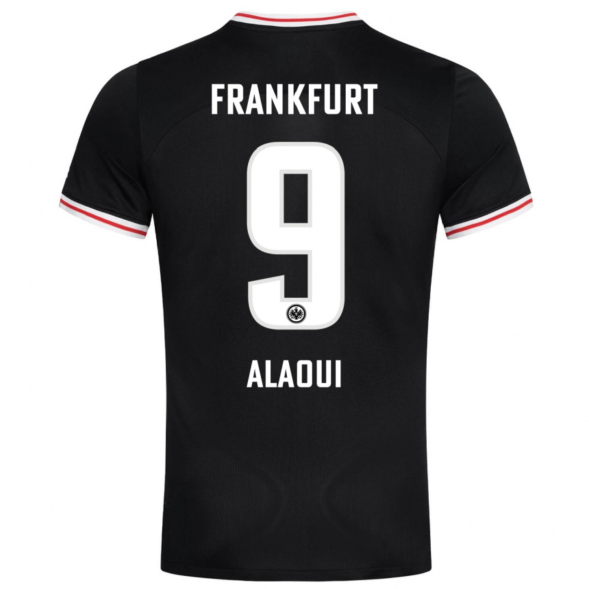 Women Football Anas Alaoui #9 Black Away Jersey 2023/24 T-Shirt