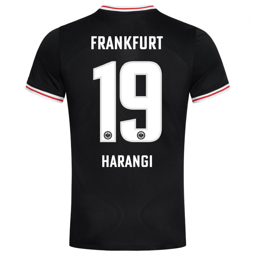 Women Football Aiden Harangi #19 Black Away Jersey 2023/24 T-Shirt