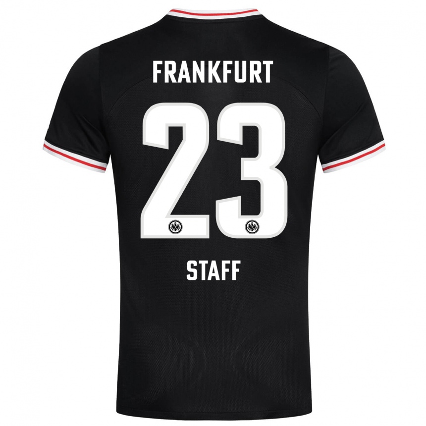 Women Football Alexander Staff #23 Black Away Jersey 2023/24 T-Shirt