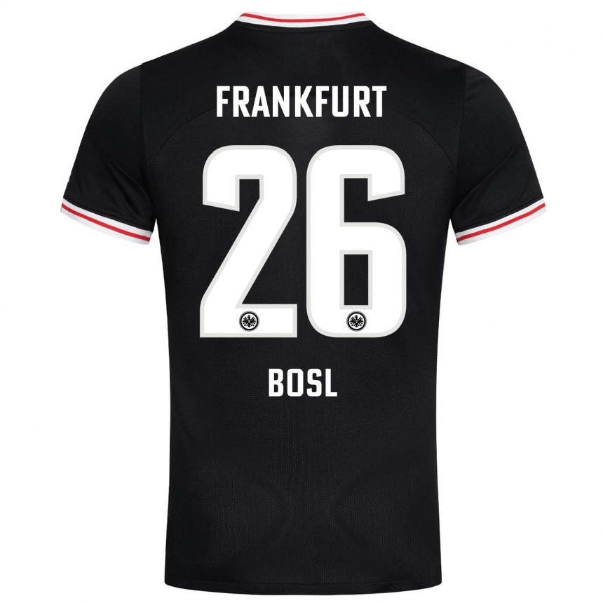 Women Football Cara Bosl #26 Black Away Jersey 2023/24 T-Shirt