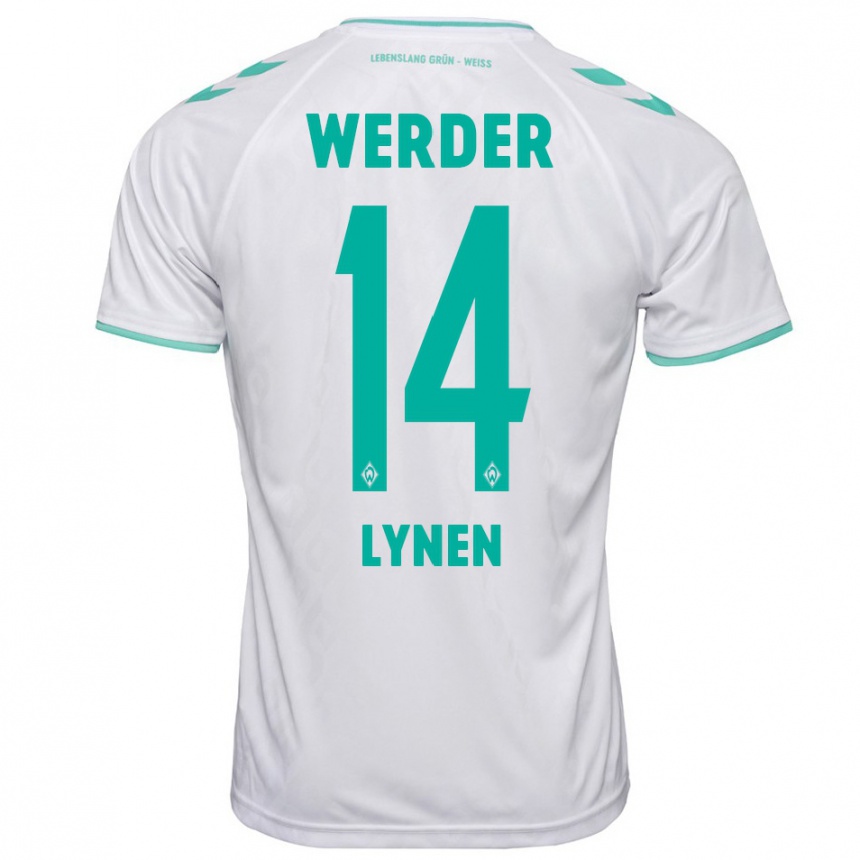 Women Football Senne Lynen #14 White Away Jersey 2023/24 T-Shirt