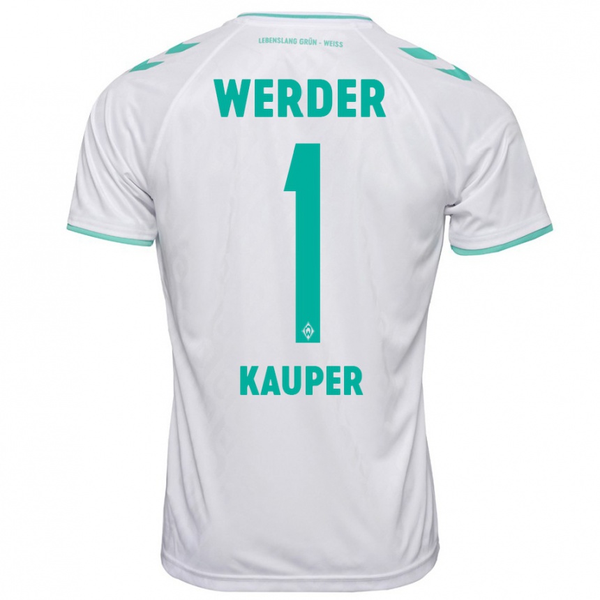 Women Football Ben Käuper #1 White Away Jersey 2023/24 T-Shirt