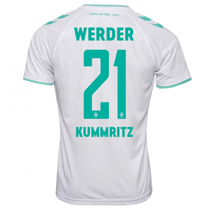 Women Football Liam Kümmritz #21 White Away Jersey 2023/24 T-Shirt