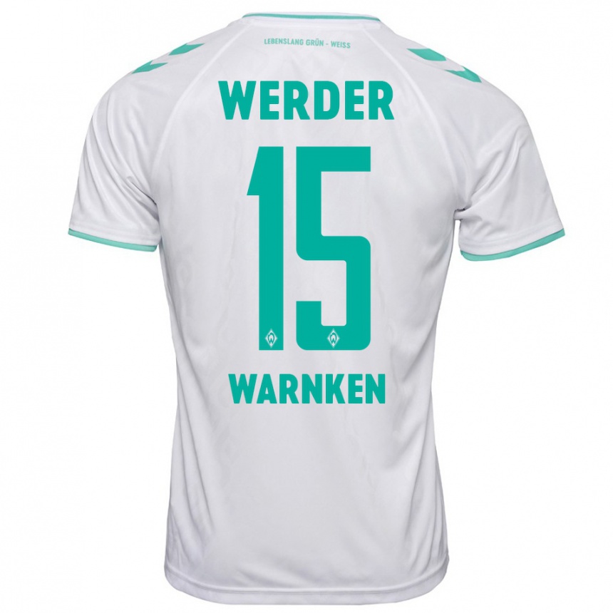 Women Football Jannes Warnken #15 White Away Jersey 2023/24 T-Shirt