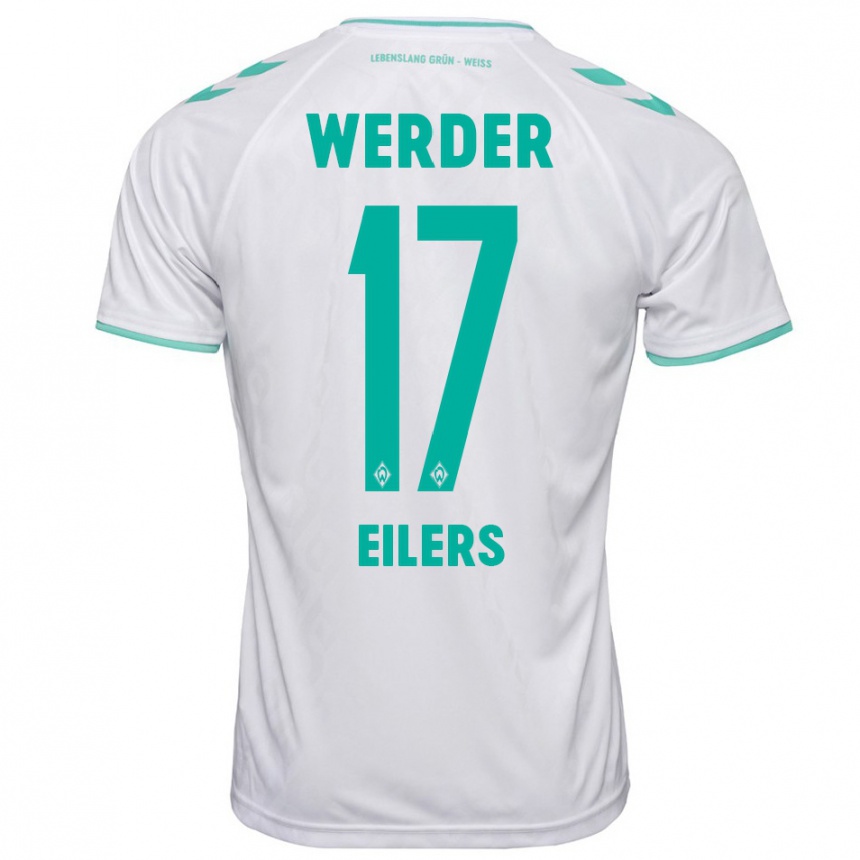 Women Football Jonas Eilers #17 White Away Jersey 2023/24 T-Shirt